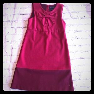Tommy Hilfiger Red/Maroon Color Block Dress Size 6